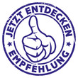 stempel daumen hoch empfehlung jetzt entdecken