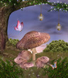 Enchanted nature series - magic mushrooms