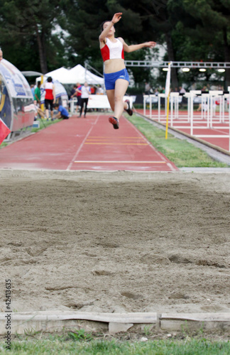 Foto: Athletic long jump Athletic long jump
