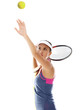 mädchen spielt tennis