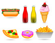 イラスト: Fast Food Icon Set点 Fast Food Icon Set