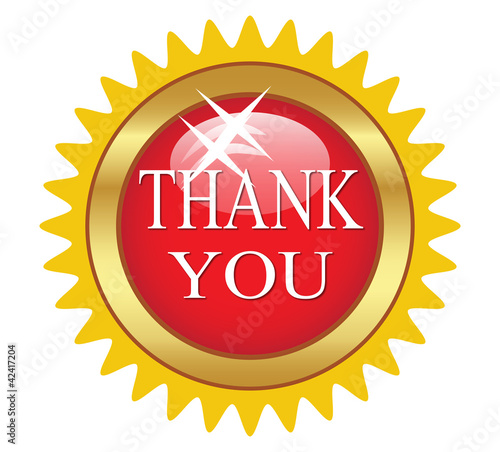 Vector: button that says "Thanks" button that says "Thanks"