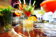 Colorful cocktails