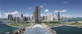 Photo: This is a view looking down on Navy Pier, the Lake Point Tower Condos and the skyline in the morning. It is summer. This is a view looking down on Navy Pier, the Lake Point Tower Condos and the skyline in the morning. It is summer.