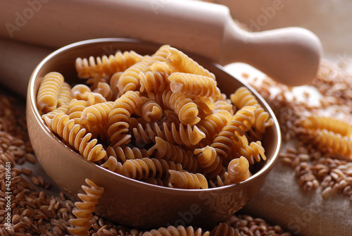 Photo: pasta di semola integrale di grano duro biologica pasta di semola integrale di grano duro biologica