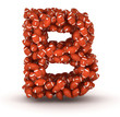 Letter B, american football alphabet