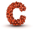 Letter C, american football alphabet