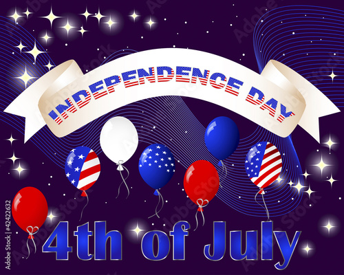Vettoriale: Independence Day card. Independence Day card.