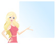Girl gesturing