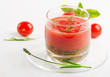 Photo: Cold Gazpacho soup in glass Cold Gazpacho soup in glass