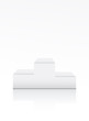 Blank winner podium on white