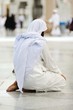 Muslim praying at Medina mosque