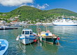 Fischerboote im Hafen von Ischia,Italien