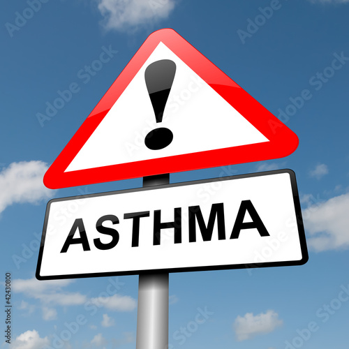 Illustration: Asthma concept. Asthma concept.