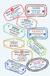 Passport stamps - various destinations