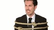 Video: a tied up businessman a tied up businessman