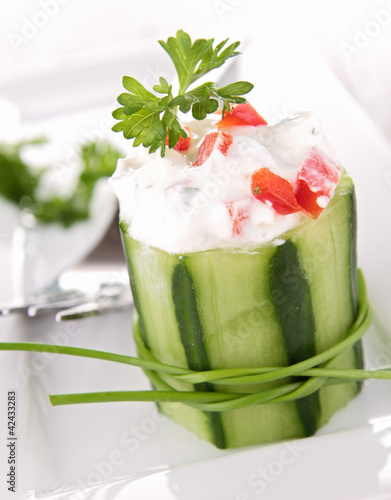 Foto: stuffed cucumber stuffed cucumber