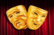 Theatre performance concept with masks
