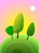 poplar tree, vector