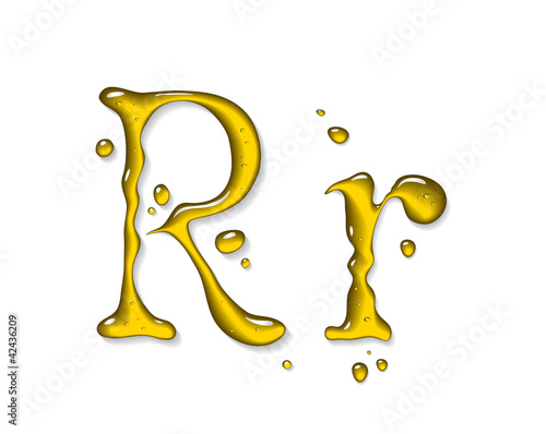 Vector: Vector fluid oil letter Vector fluid oil letter