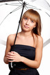 Photo: woman holding umbrella woman holding umbrella