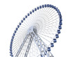 Ferris Wheel on a white background