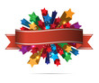 abstract color stars vector background