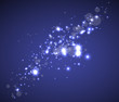 abstract stars on dark sky space vector background