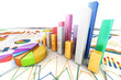 Graph diagram pie chart 3d