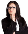 Thoughtful businesswoman