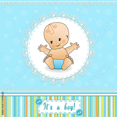 Vektor: Baby Shower card. Vector illustration. Baby Shower card. Vector illustration.