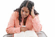 Photo: High school or college ethnic African-American female student si High school or college ethnic African-American female student si