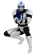 troper with a laser gun