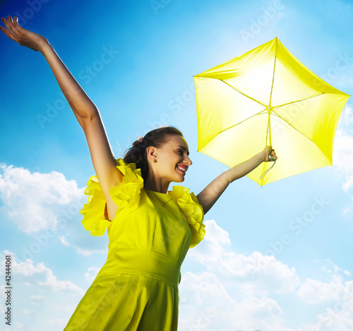 Photo: Woman with umbrella Woman with umbrella