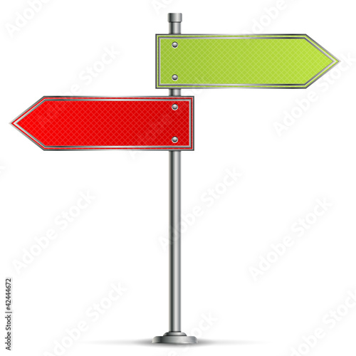 Vektor: Pole with Road Signs Pole with Road Signs