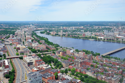 Foto: Boston City aerial view Boston City aerial view