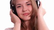 Vídeo: Beautiful girl listening to energetic music Beautiful girl listening to energetic music