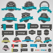 Collection of vintage labels and ribbons