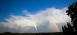 Tornado mit Regenbogen