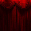 red velvet stage theater curtains 