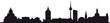 Skyline Mannheim (Silhouette)
