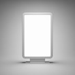 Blank advertising billboard