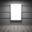 Blank advertising billboard