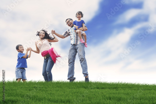 Photo: Happy family in summer Happy family in summer