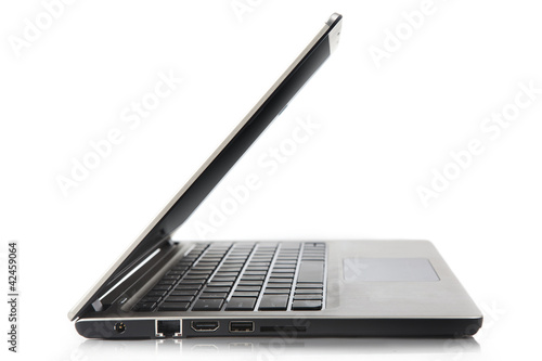 Photo: Laptop isolated on white Laptop isolated on white