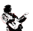 Vector: guitarist guitarist