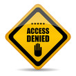 Access denied vector sign