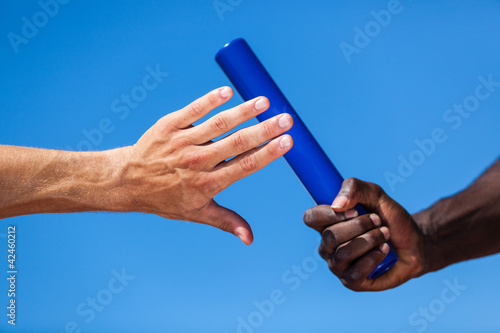 Photo: Passing the Relay Baton Passing the Relay Baton