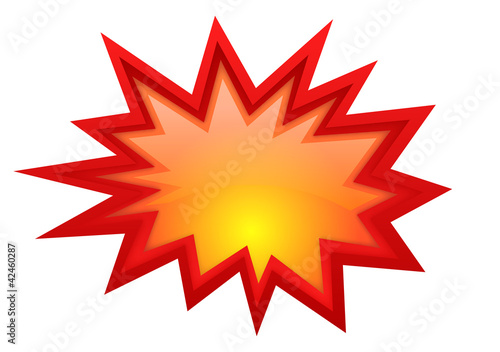 Vector: Vector boom glossy symbol Vector boom glossy symbol