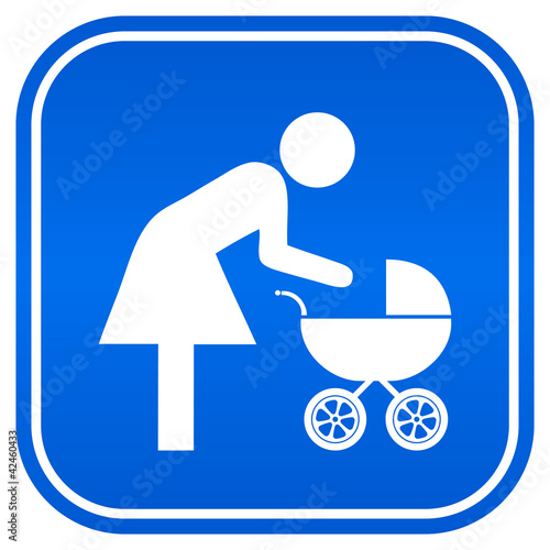 Vector: Mother restroom sqaure sign, vector illustration Mother restroom sqaure sign, vector illustration